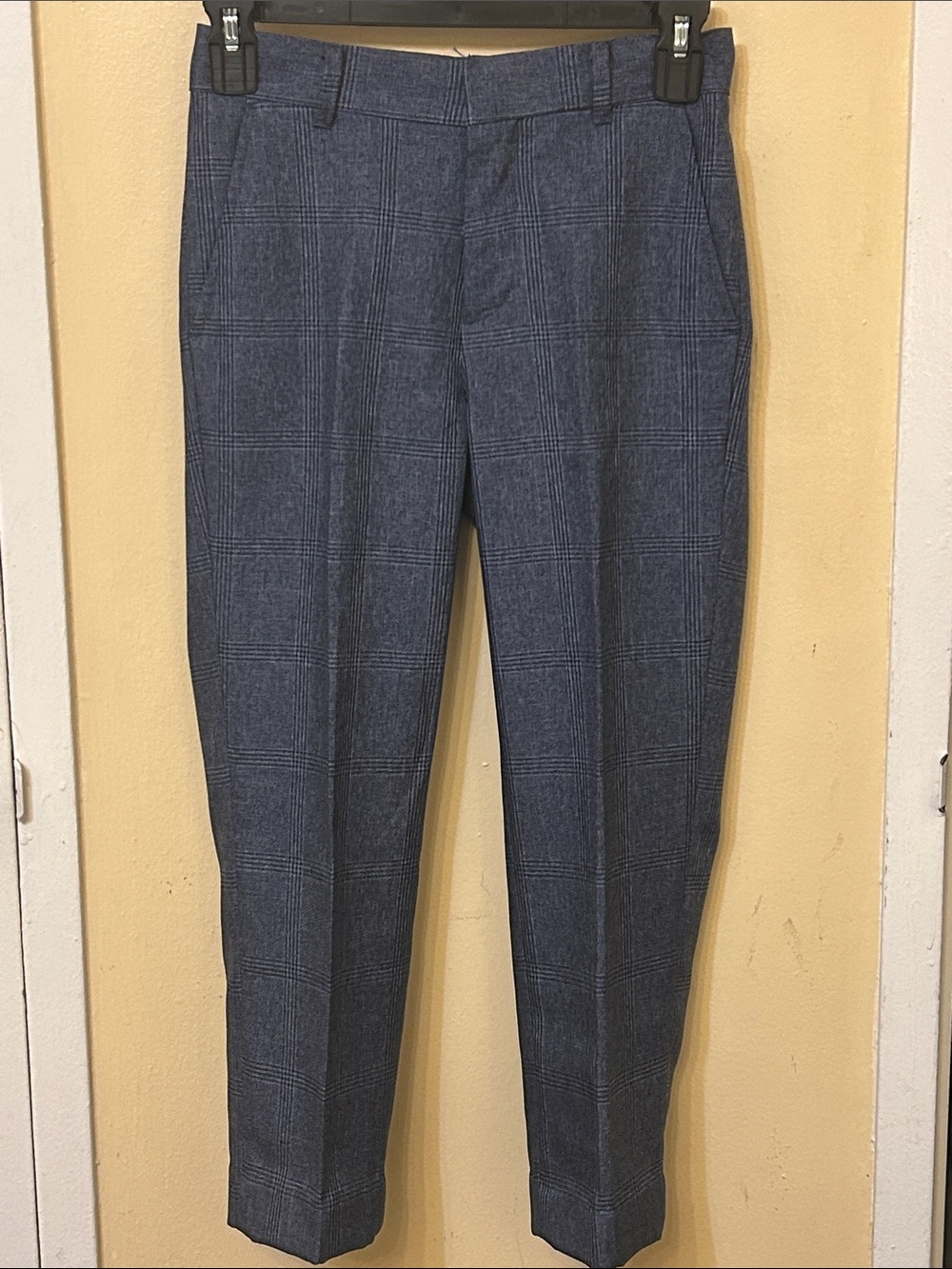 Tommy Hilfiger Blue Plaid Boys Dress Trousers